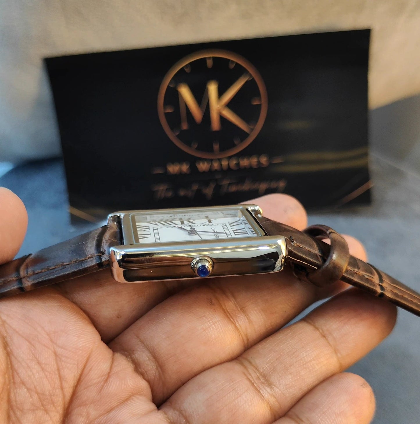 CARTIER TANK OLD MONEY SILVER WHITE DIAL