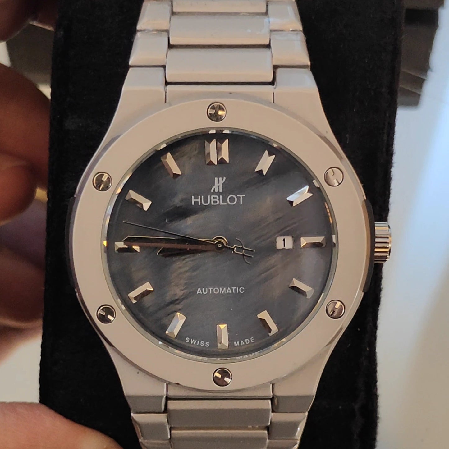 HB CLASSIC FUSION MINERAL STONE DIAL