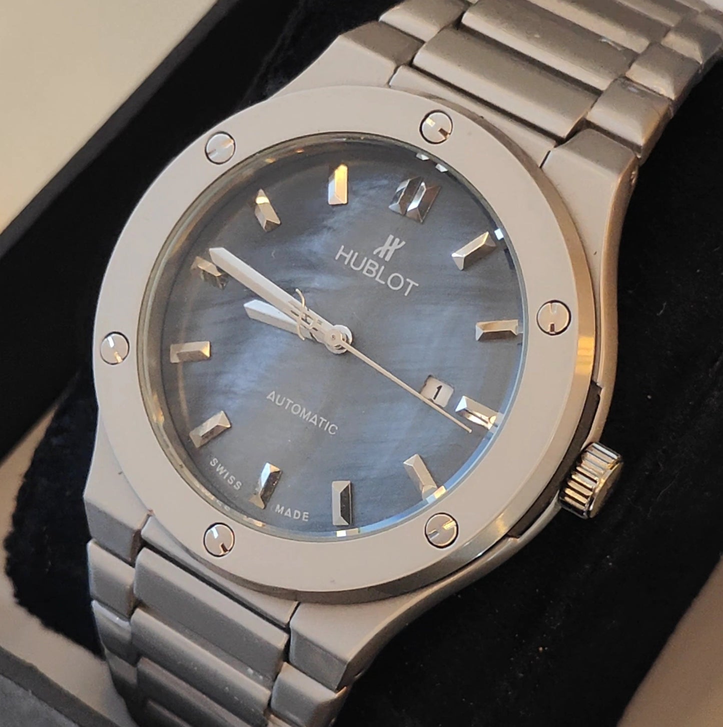 HB CLASSIC FUSION MINERAL STONE DIAL