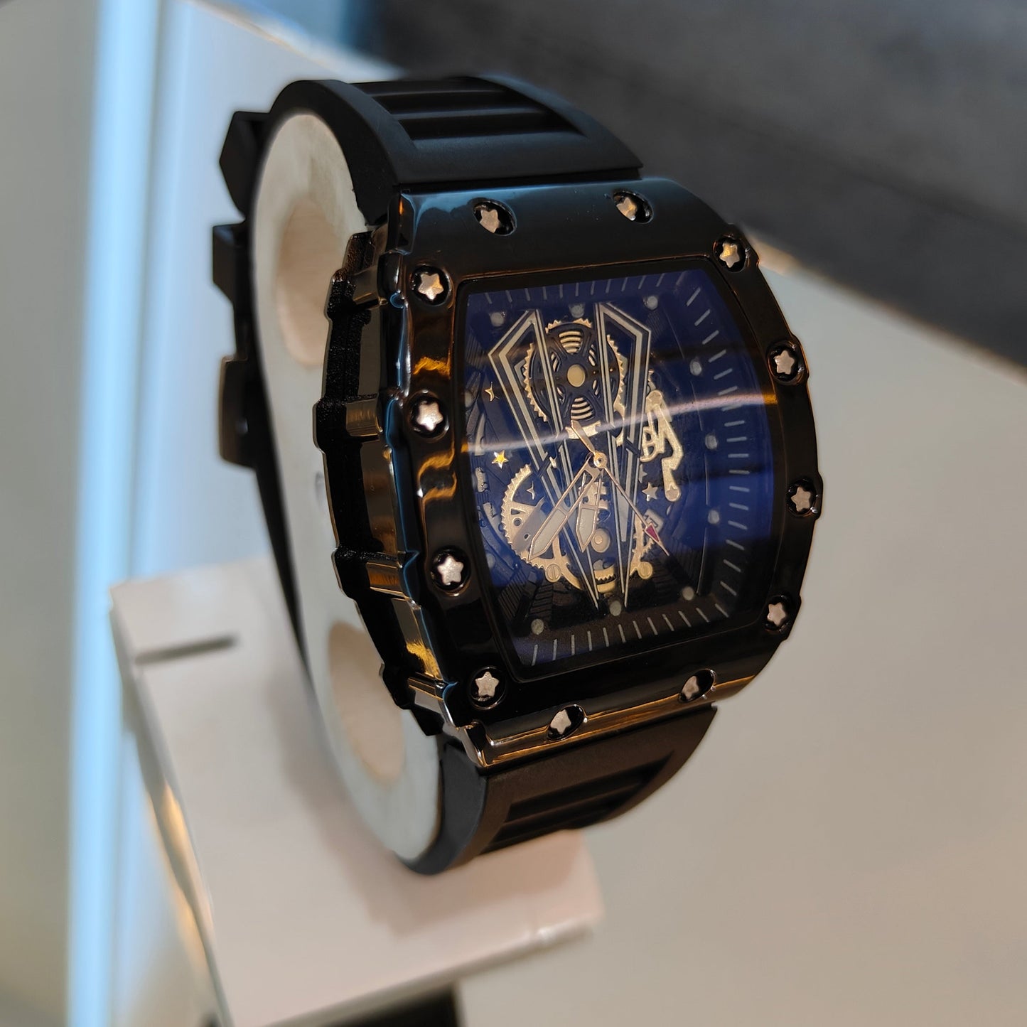RM- Skeleton Stainless Steele Waterproof Heavy Watch For Men
