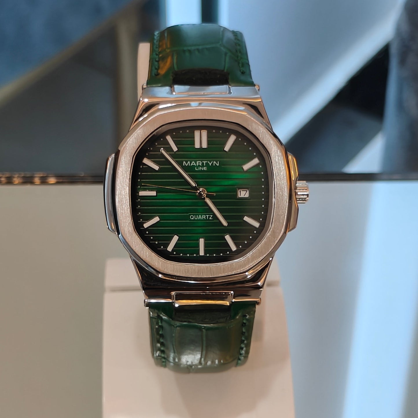 MARTYN Strap Butterfly Clasp Watch Green