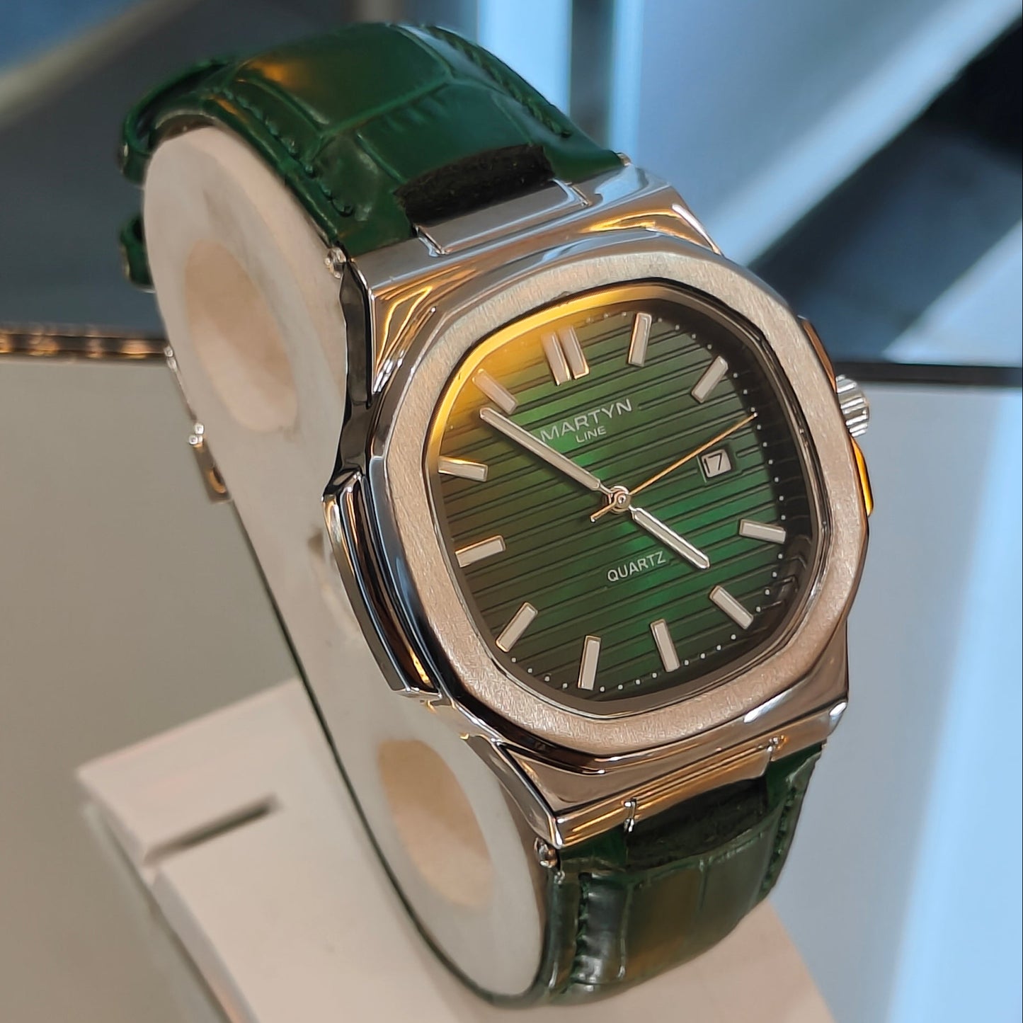 MARTYN Strap Butterfly Clasp Watch Green