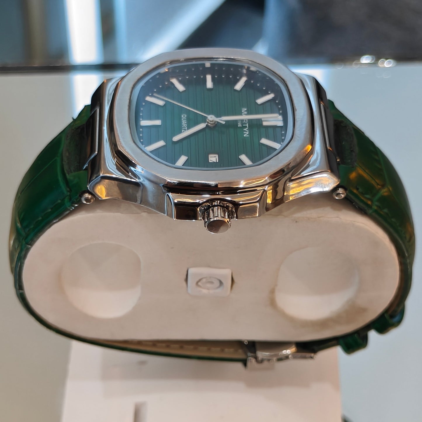 MARTYN Strap Butterfly Clasp Watch Green